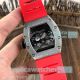 New Upgraded Copy Richard Mille RM 053 Men's Watch 48mm - Silver Bezel Red Rubber Strap (7)_th.jpg